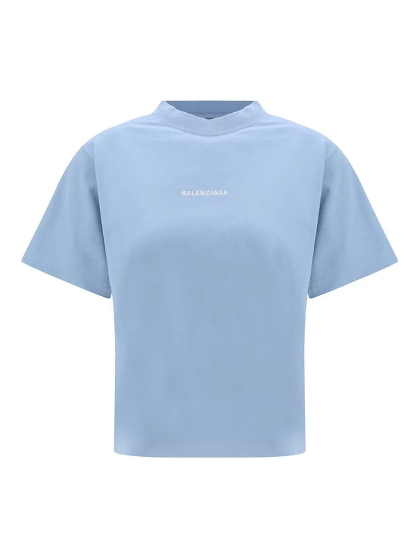 تيشيرت قطني أزرق فاتح