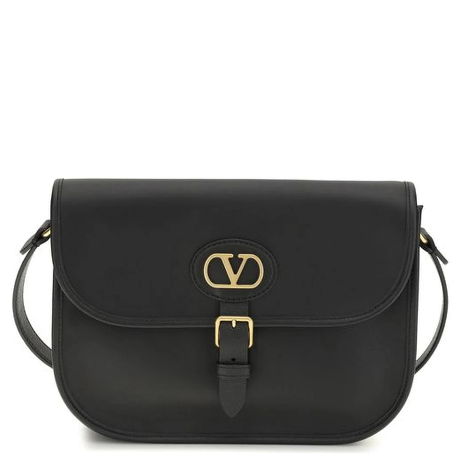 Black Calf Leather Bos Taurus Shoulder Bag