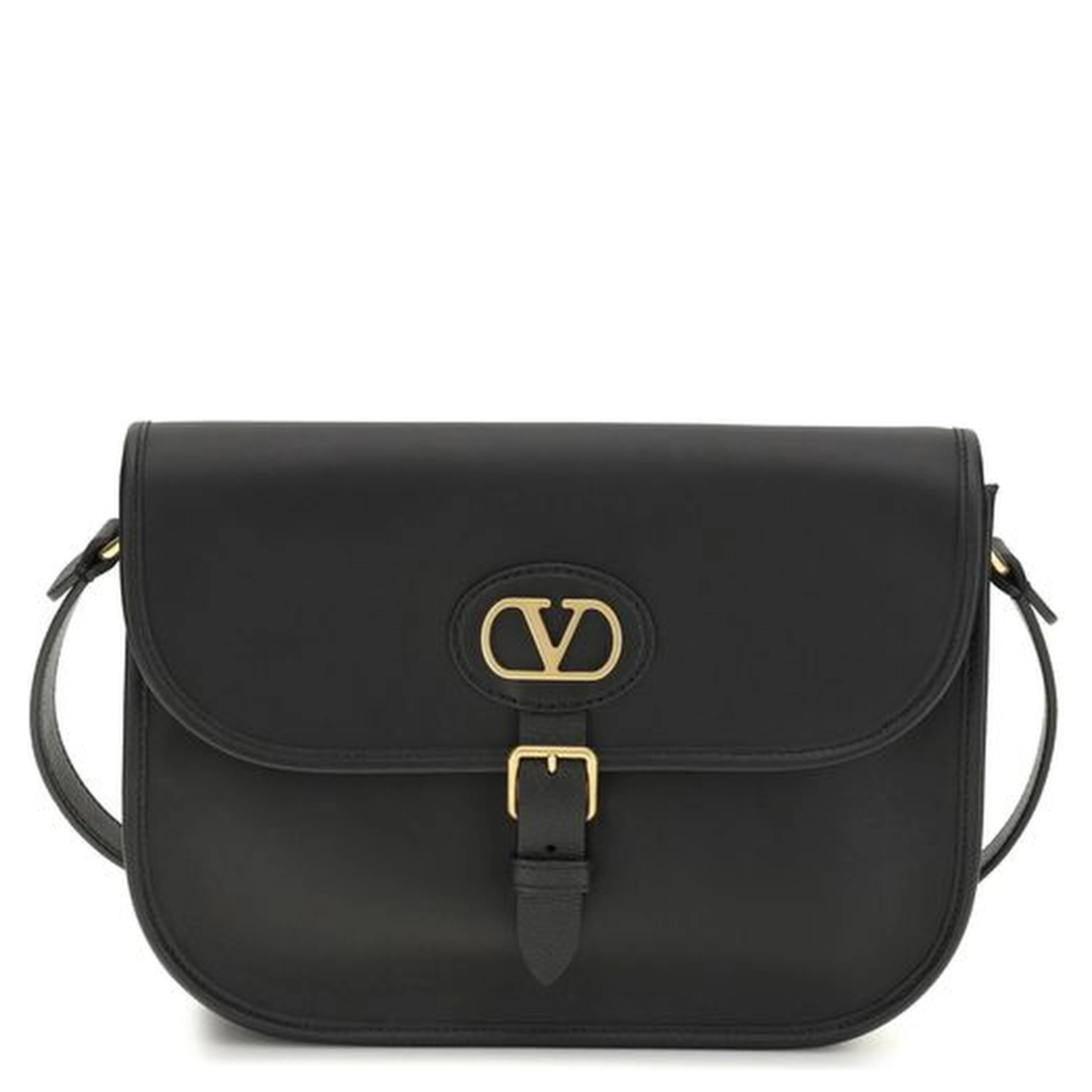 Black Calf Leather Bos Taurus Shoulder Bag