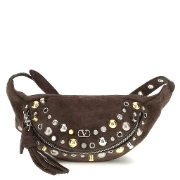 حقيبة كتف بوس توروس من جلد العجل البني