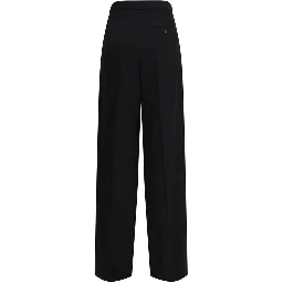 Black Cotton Dress Pants