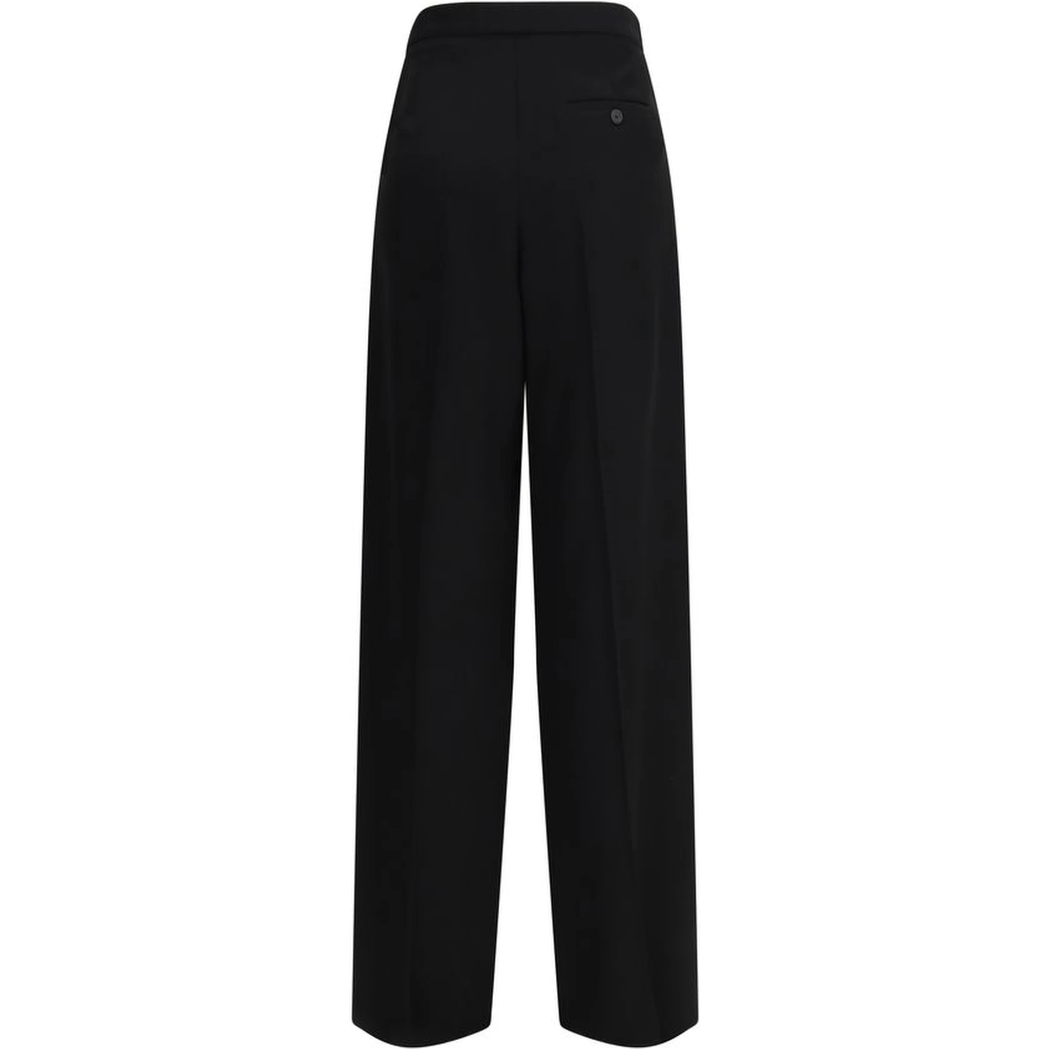 Black Cotton Dress Pants