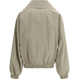 Beige Polyester Jackets And Coat