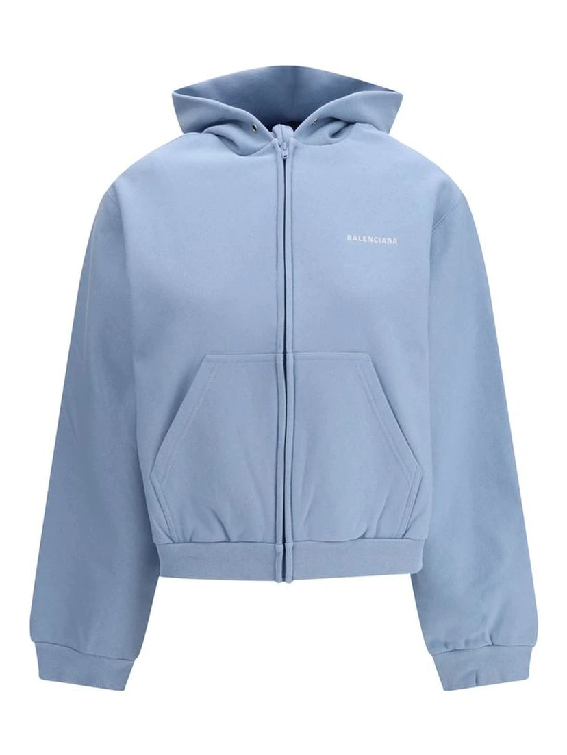 Light Blue Cotton Sweatshirt