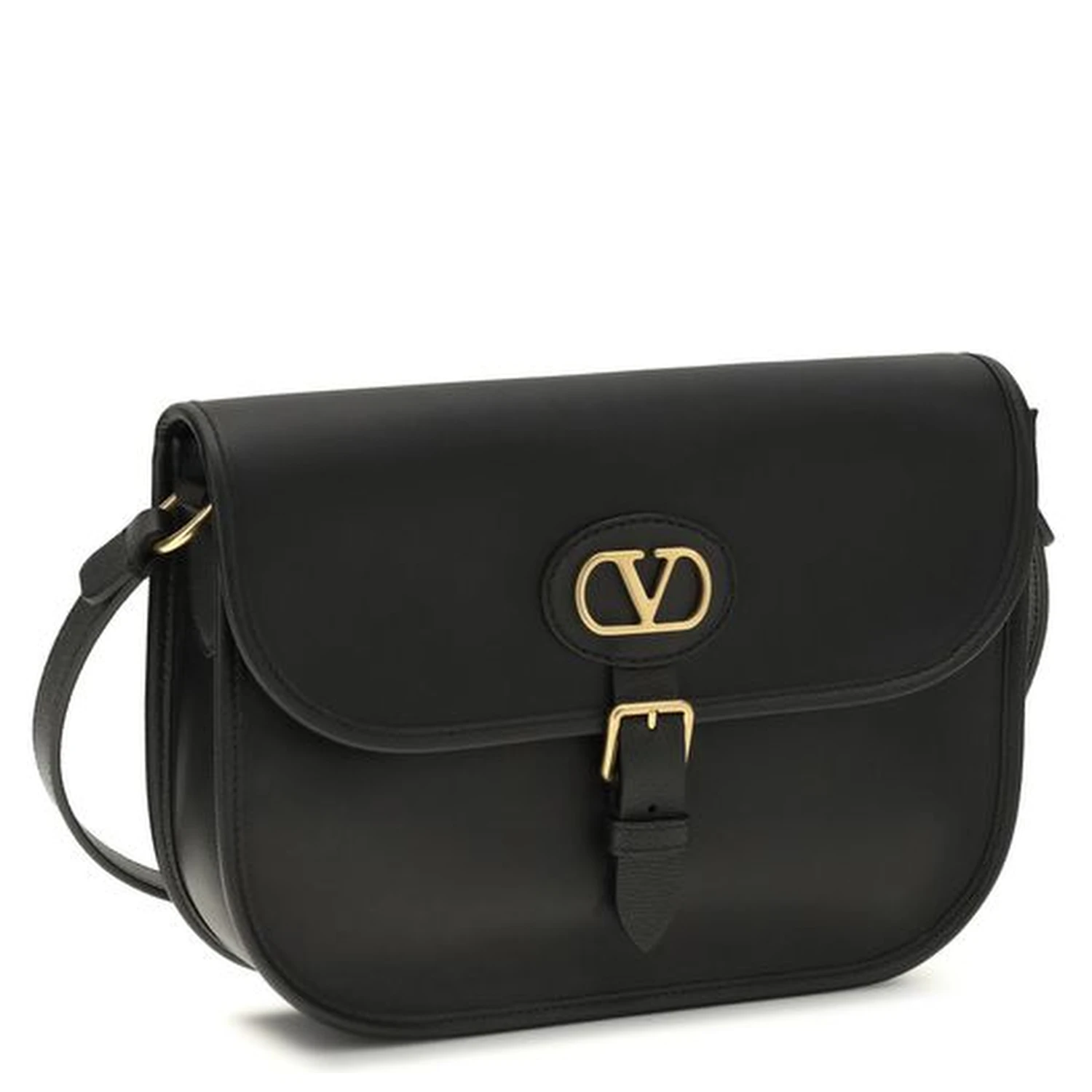 Black Calf Leather Bos Taurus Shoulder Bag