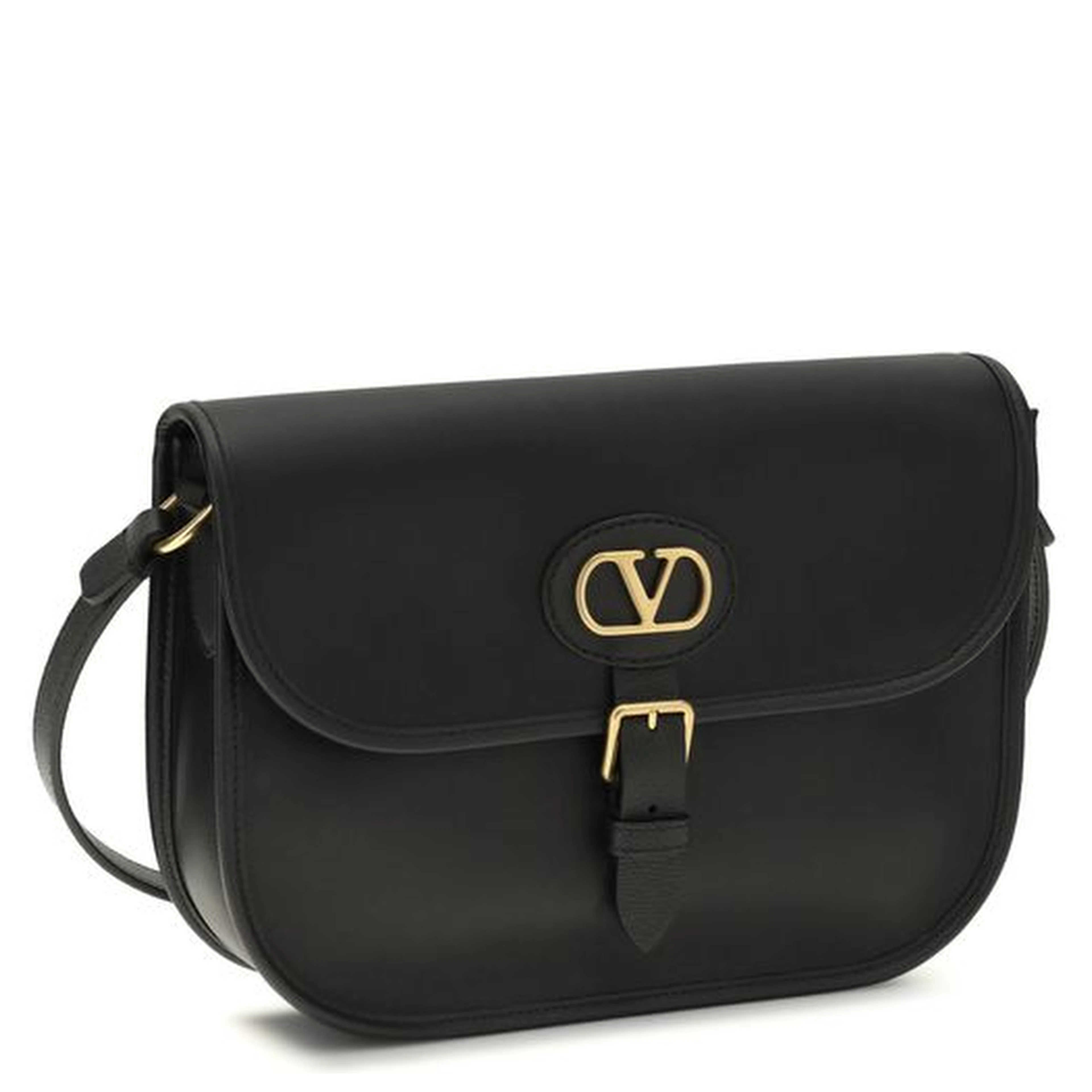 Black Calf Leather Bos Taurus Shoulder Bag