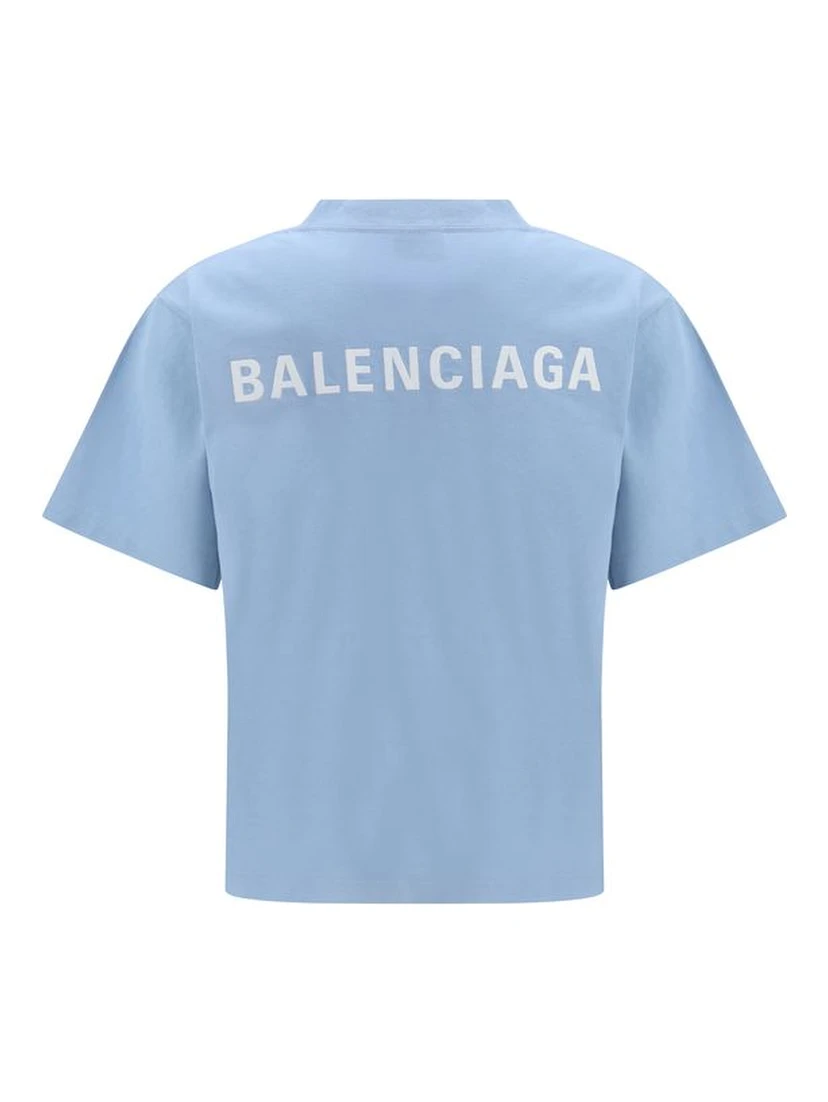 تيشيرت قطني أزرق فاتح