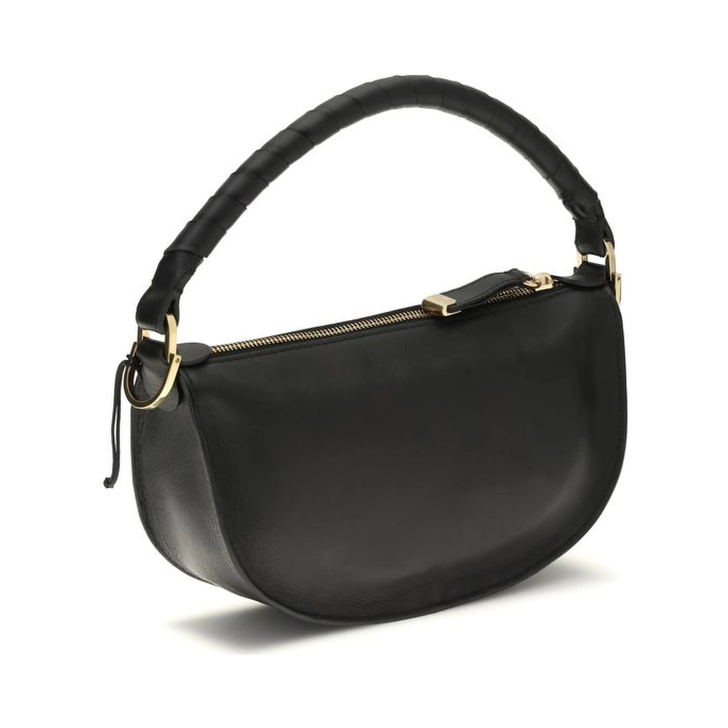 Black Calf Leather Bos Taurus Shoulder Bag