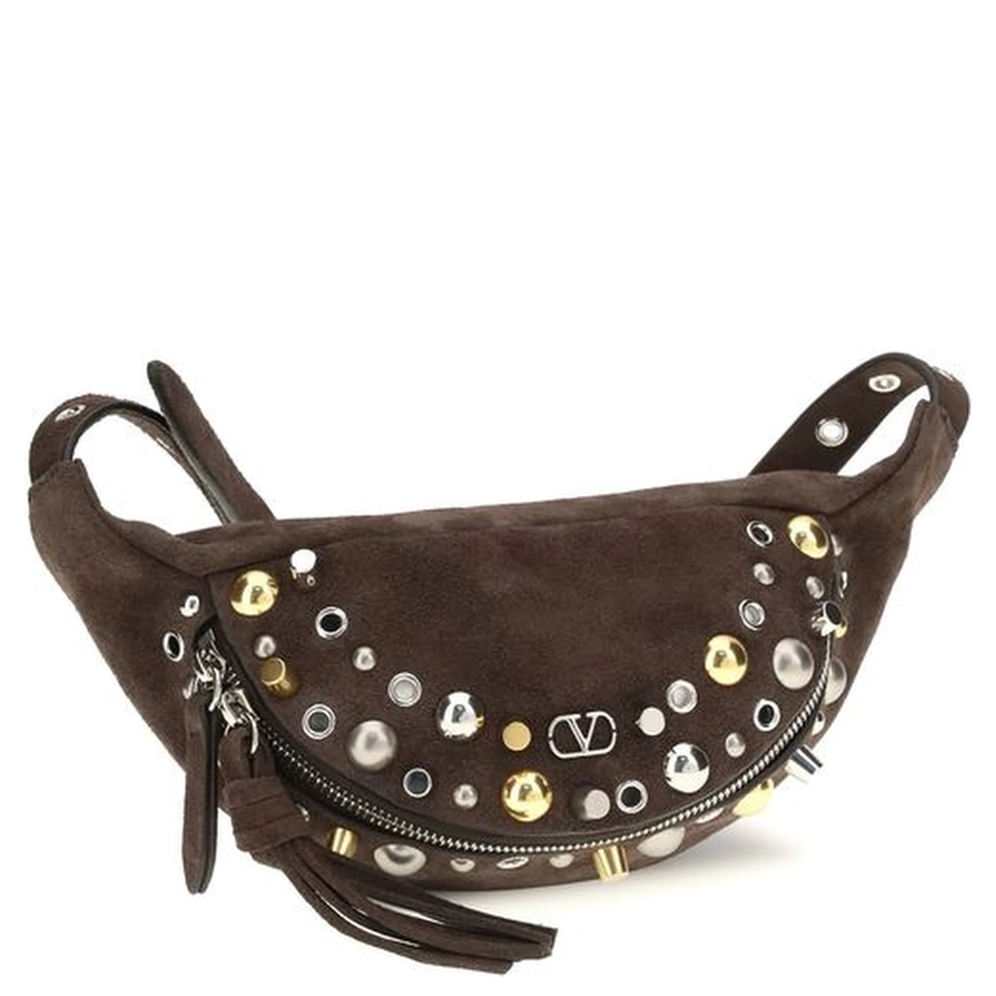 حقيبة كتف بوس توروس من جلد العجل البني