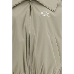 Beige Polyester Jackets And Coat