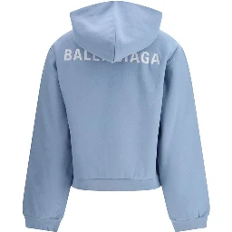 Light Blue Cotton Sweatshirt