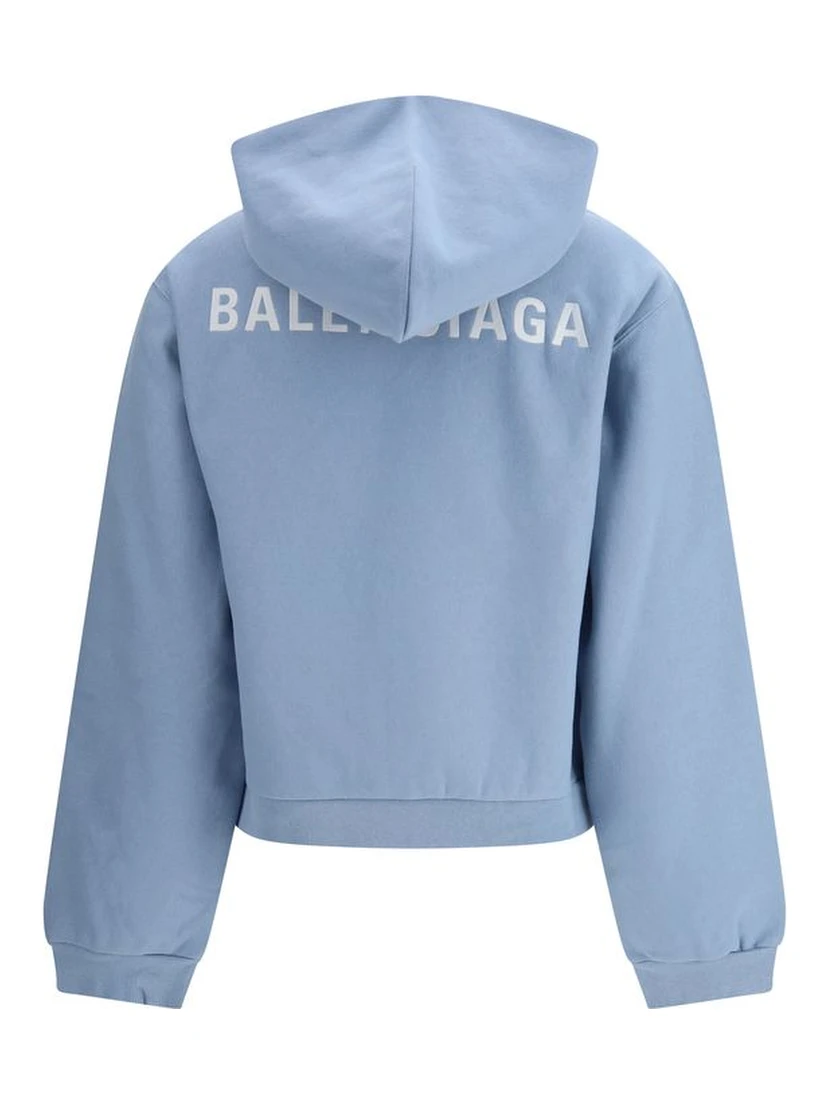 Light Blue Cotton Sweatshirt