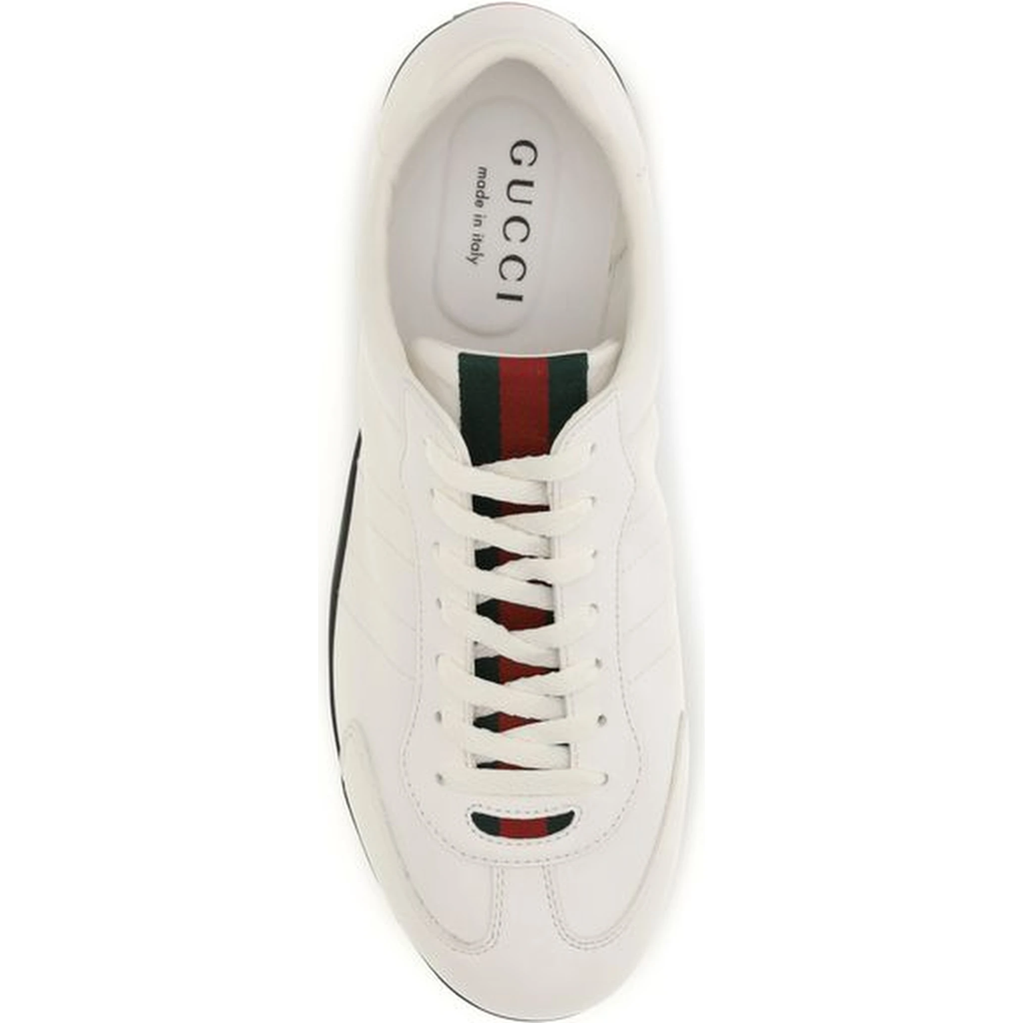 White Calf Leather Bos Taurus Low Top Sneakers
