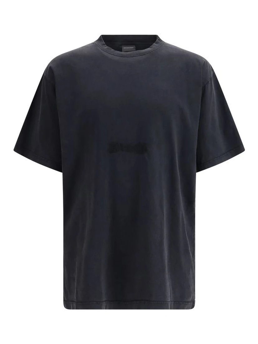Black Cotton T-Shirt