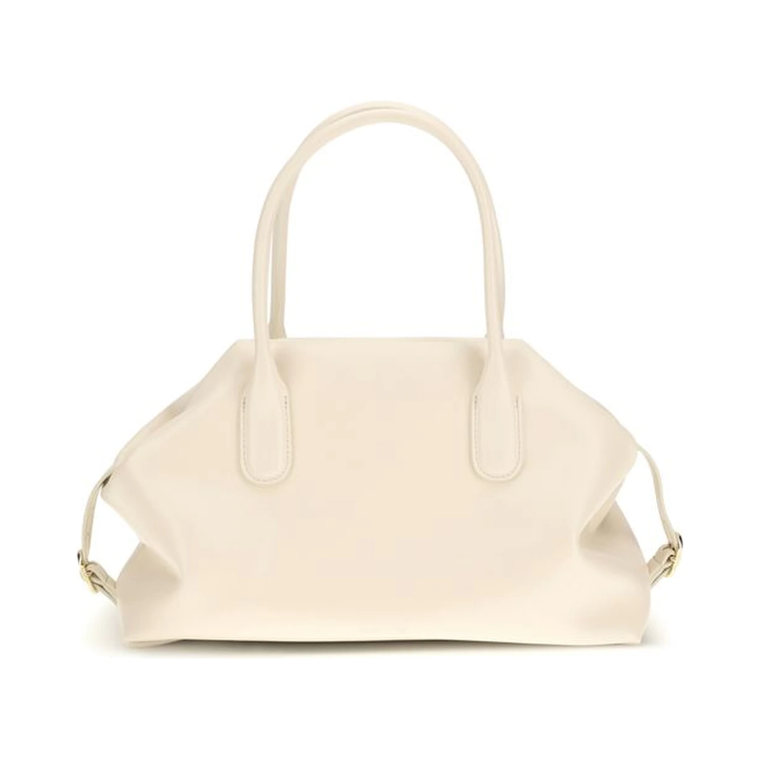 Cream Other Fibres Shoulder Bag