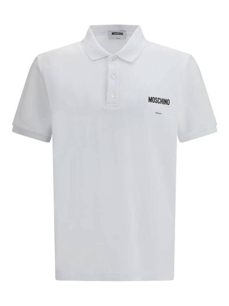 White Cotton Polo Shirt