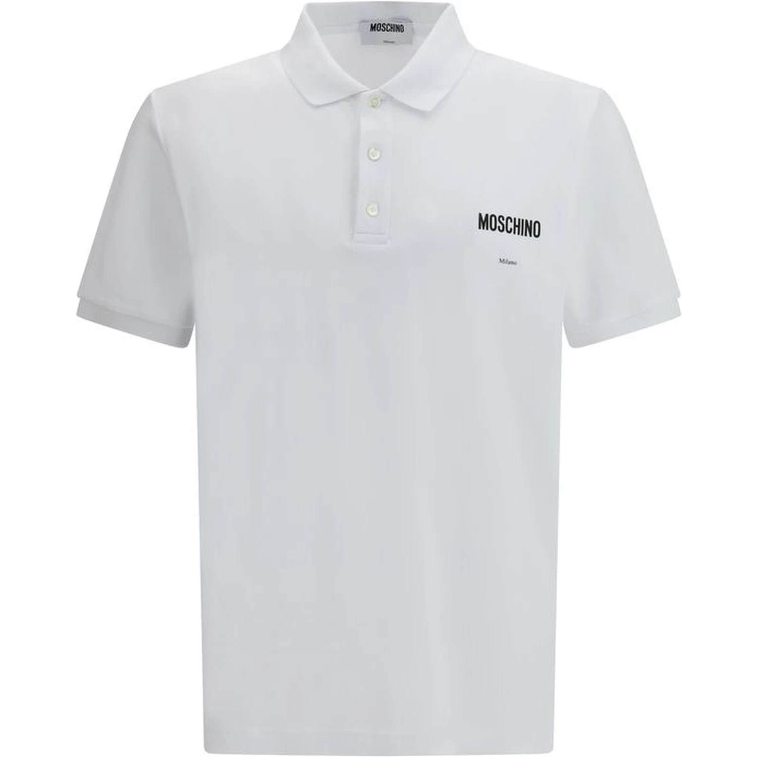 White Cotton Polo Shirt