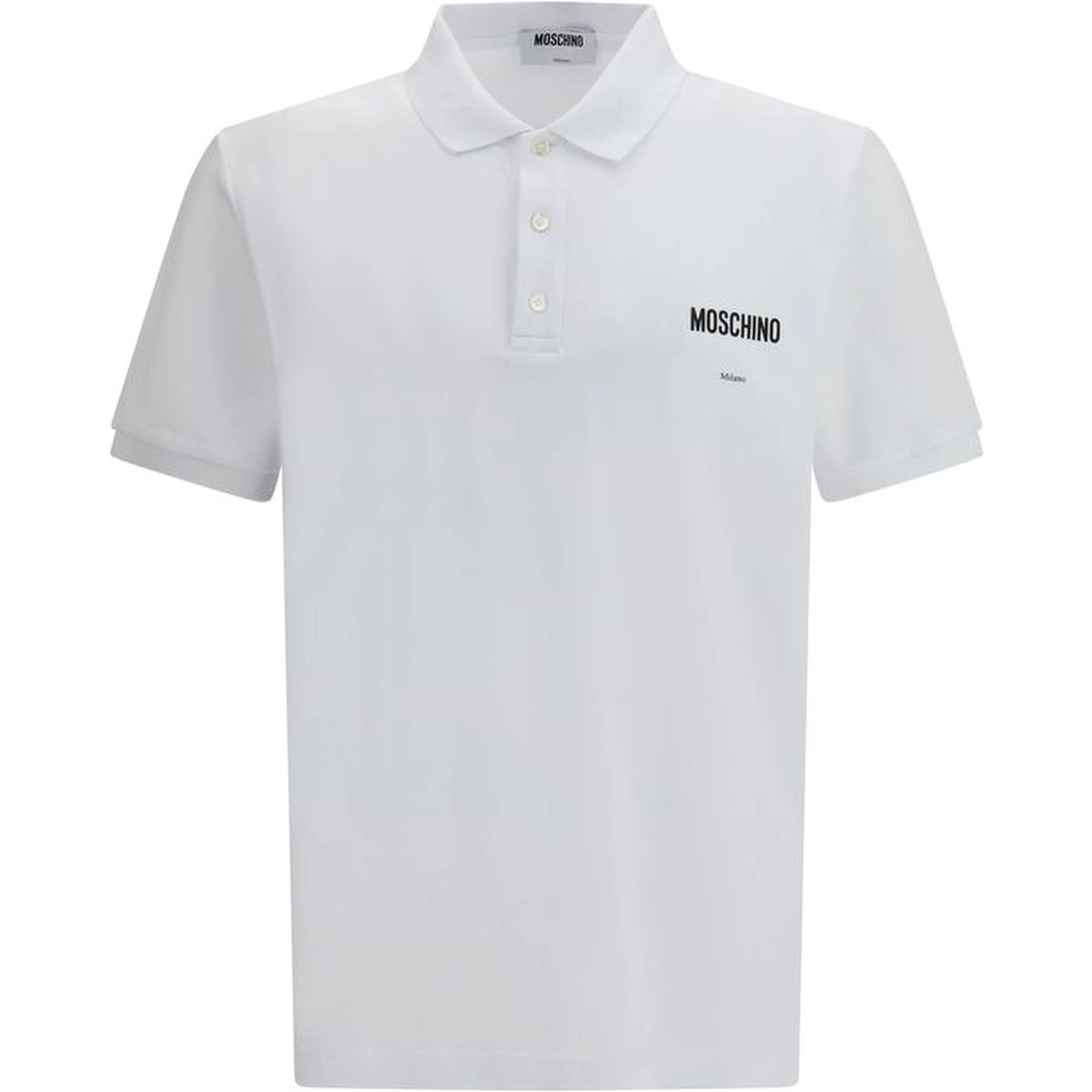 White Cotton Polo Shirt