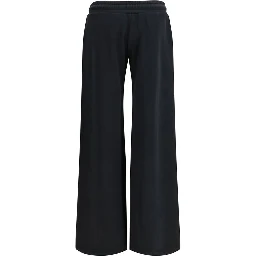 Black Cotton Casual Pants