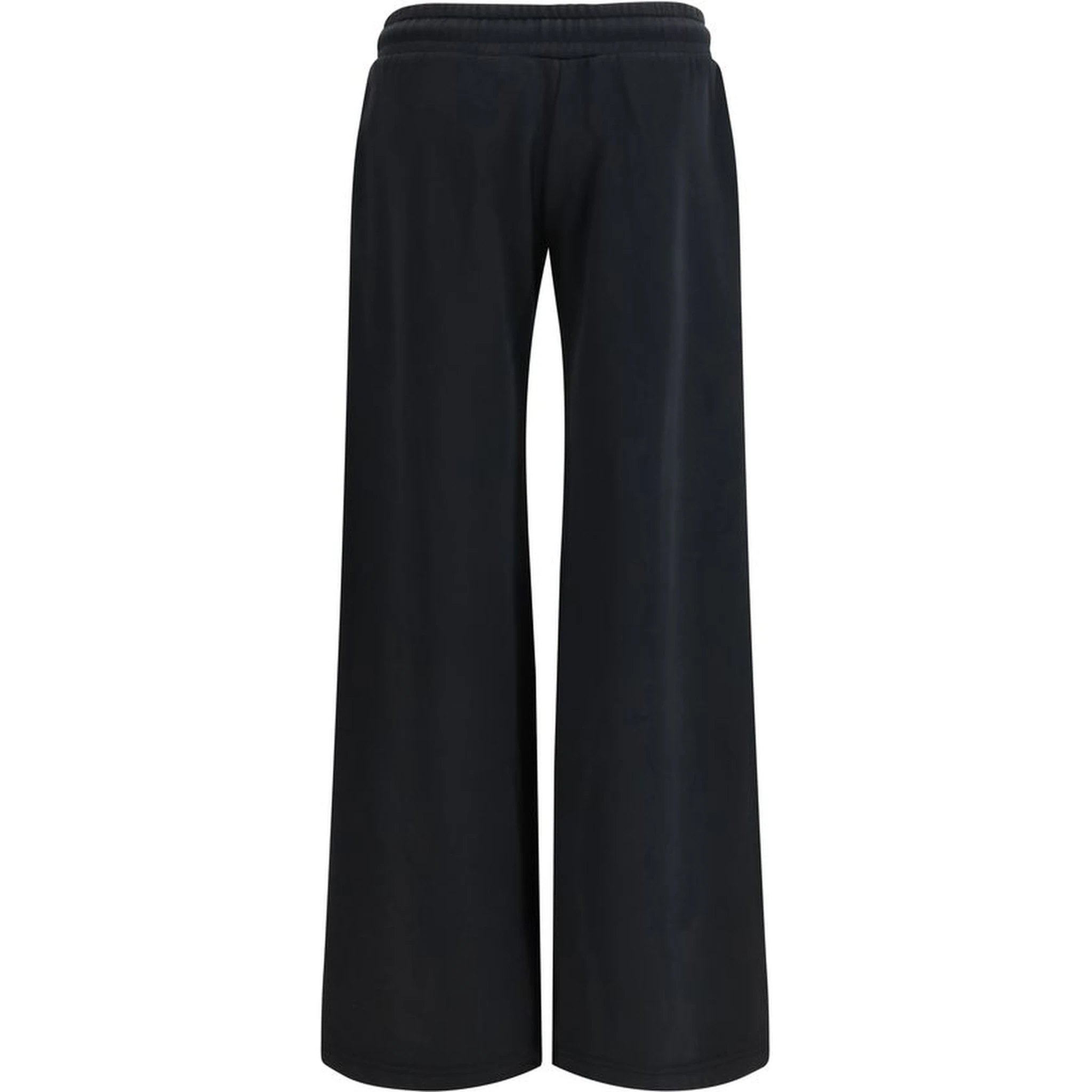 Black Cotton Casual Pants