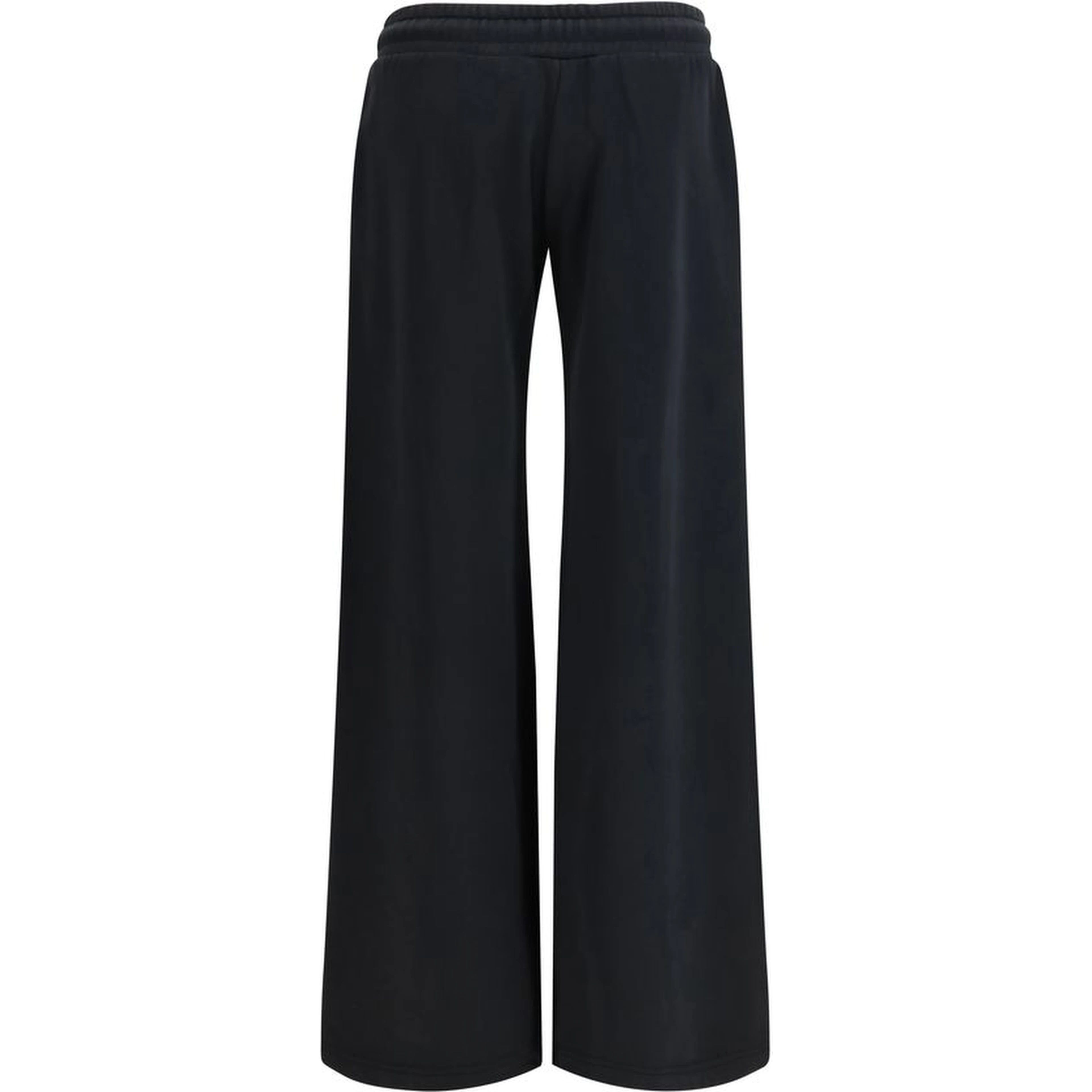 Black Cotton Casual Pants