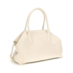 Cream Other Fibres Shoulder Bag