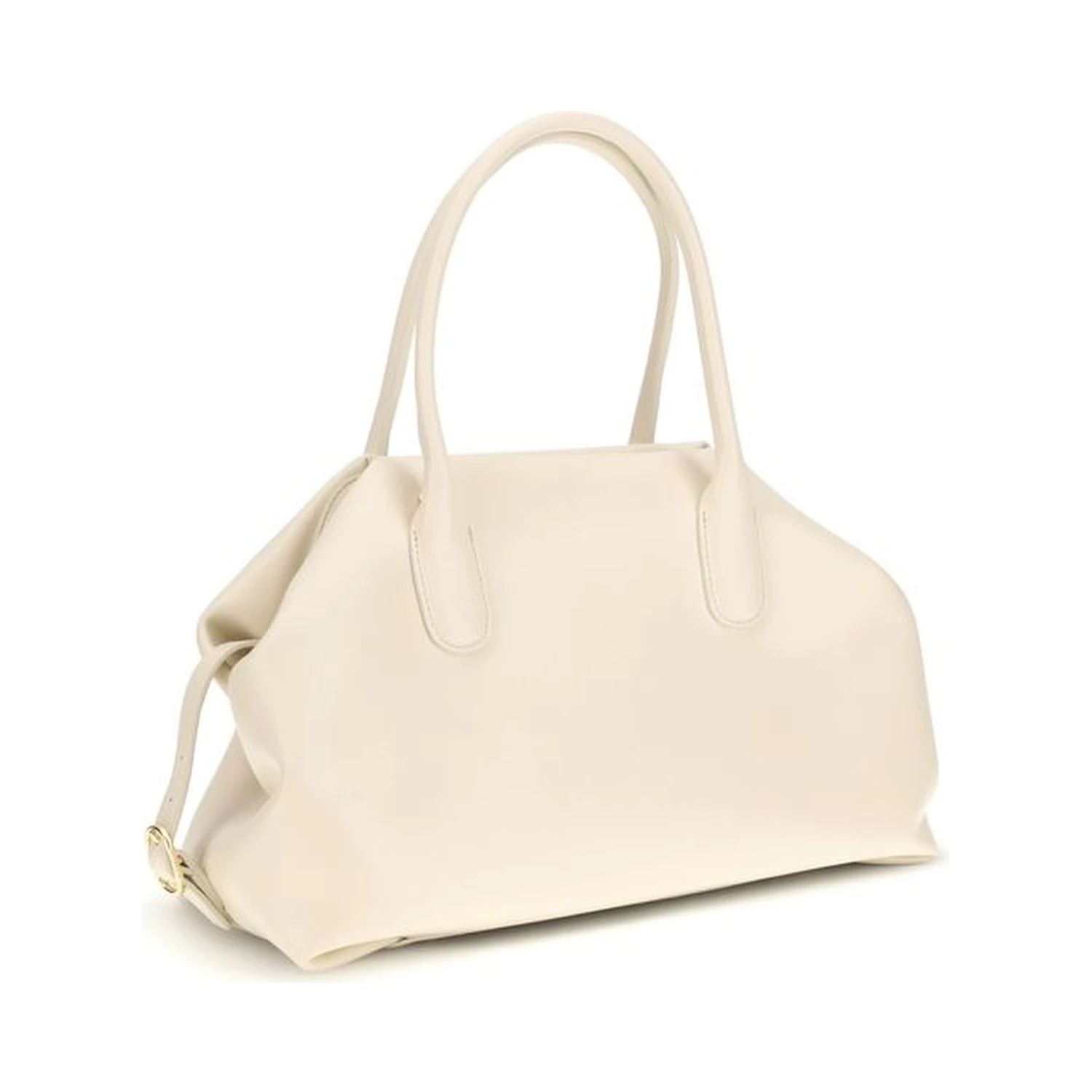 Cream Other Fibres Shoulder Bag
