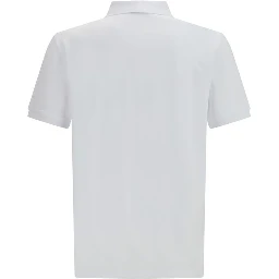 قميص بولو قطني أبيض