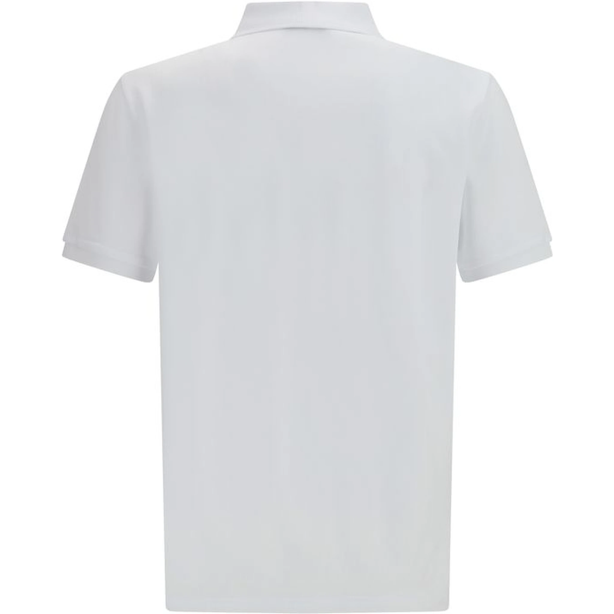 قميص بولو قطني أبيض