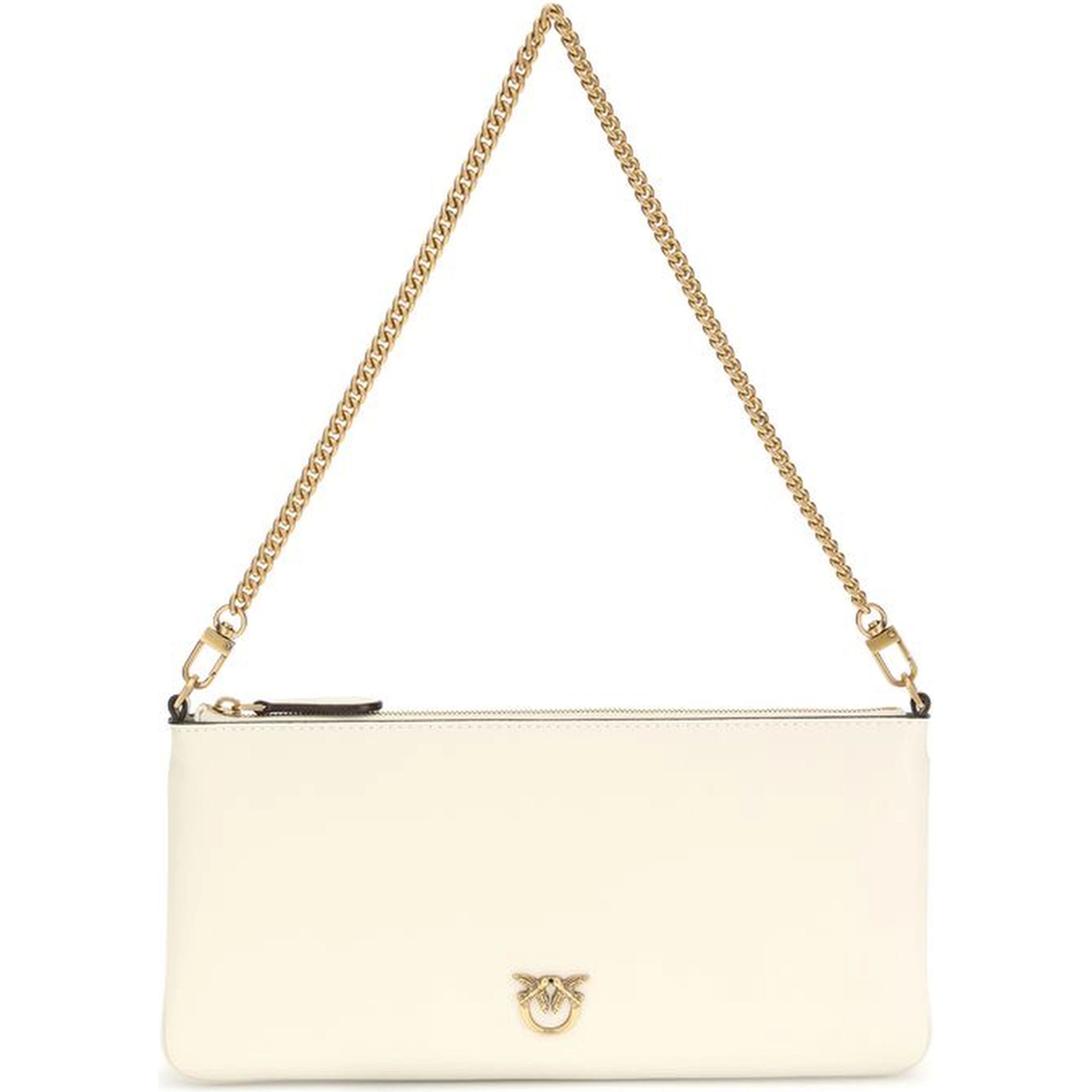 White Calf Leather Bos Taurus Shoulder Bag