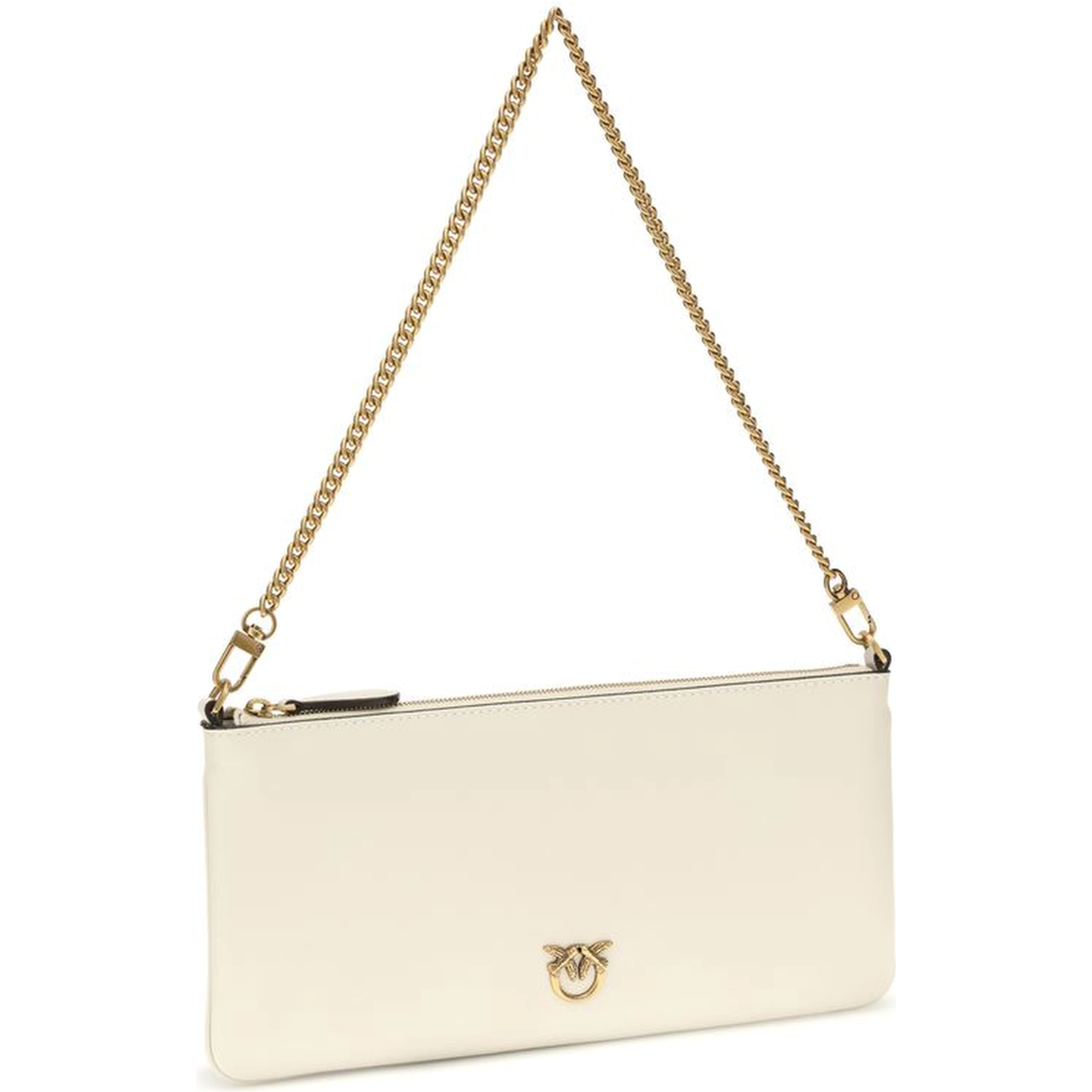 White Calf Leather Bos Taurus Shoulder Bag