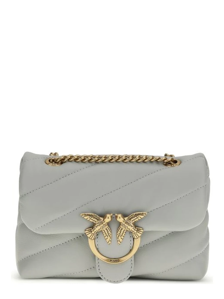 Gray Calf Leather Bos Taurus Shoulder Bag