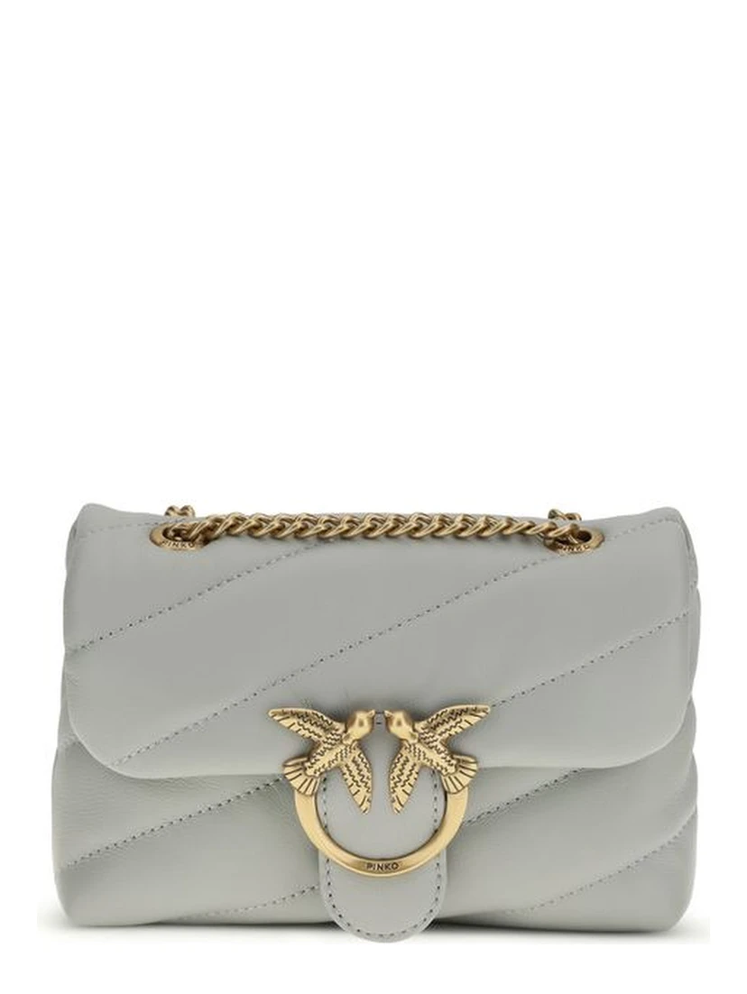 Gray Calf Leather Bos Taurus Shoulder Bag