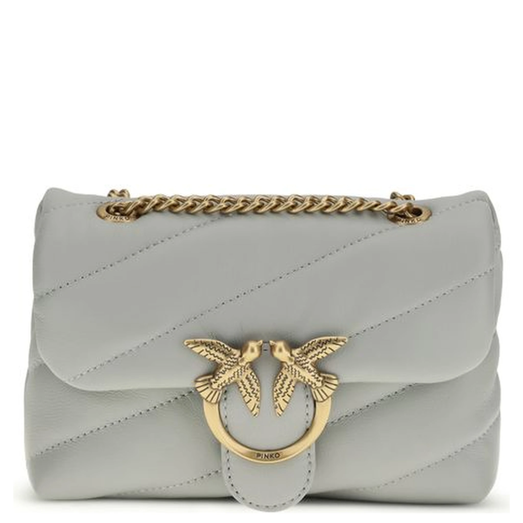 Gray Calf Leather Bos Taurus Shoulder Bag