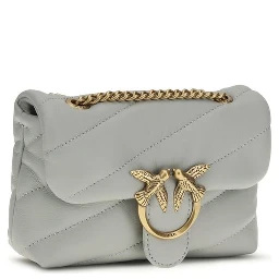 Gray Calf Leather Bos Taurus Shoulder Bag