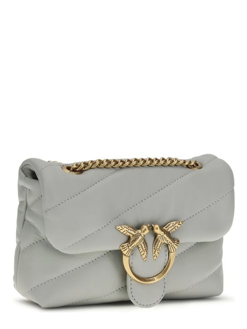 Gray Calf Leather Bos Taurus Shoulder Bag