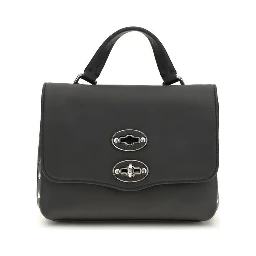 Black Calf Leather Bos Taurus Handbag