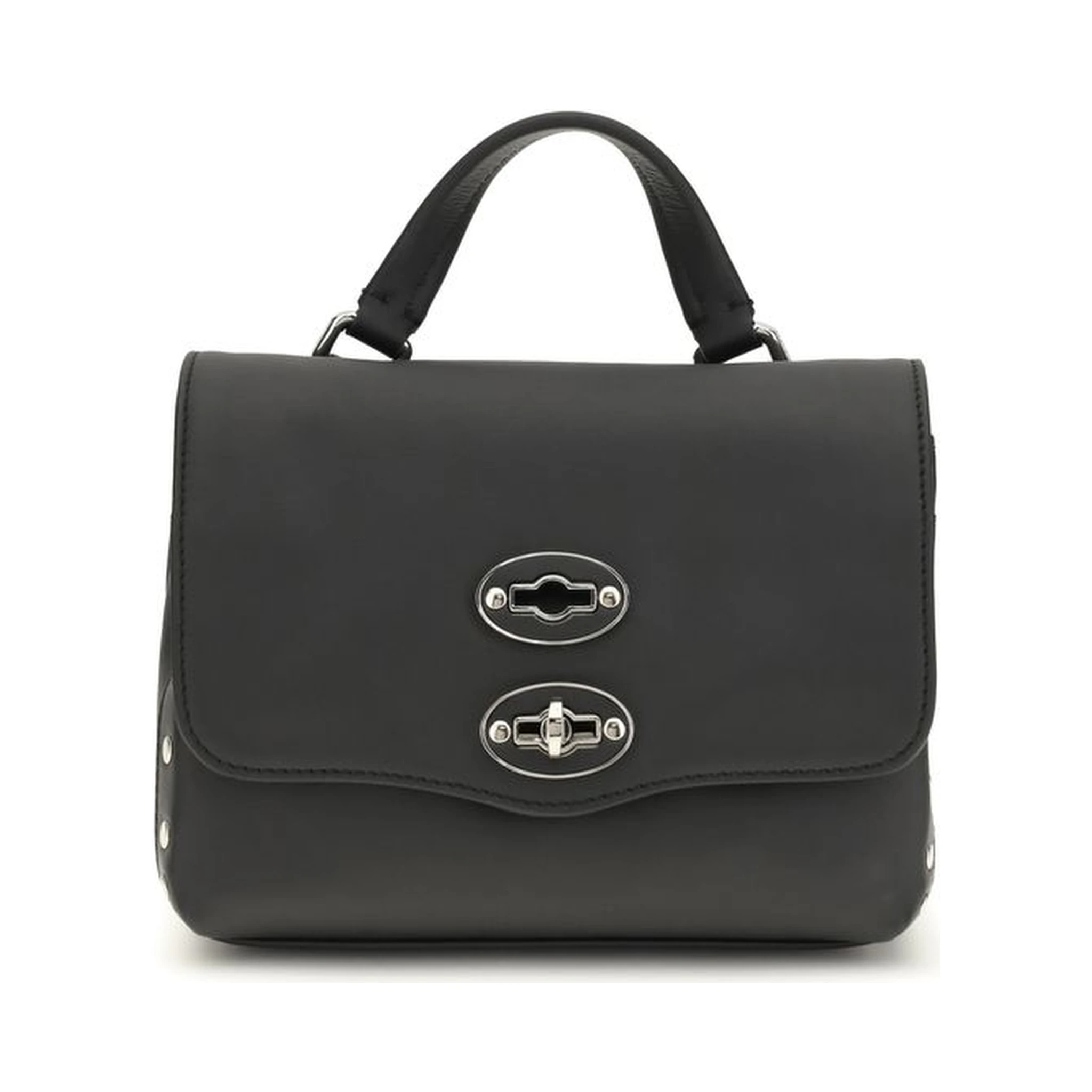 Black Calf Leather Bos Taurus Handbag