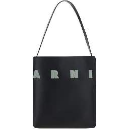 Black Calf Leather Bos Taurus Shoulder Bag