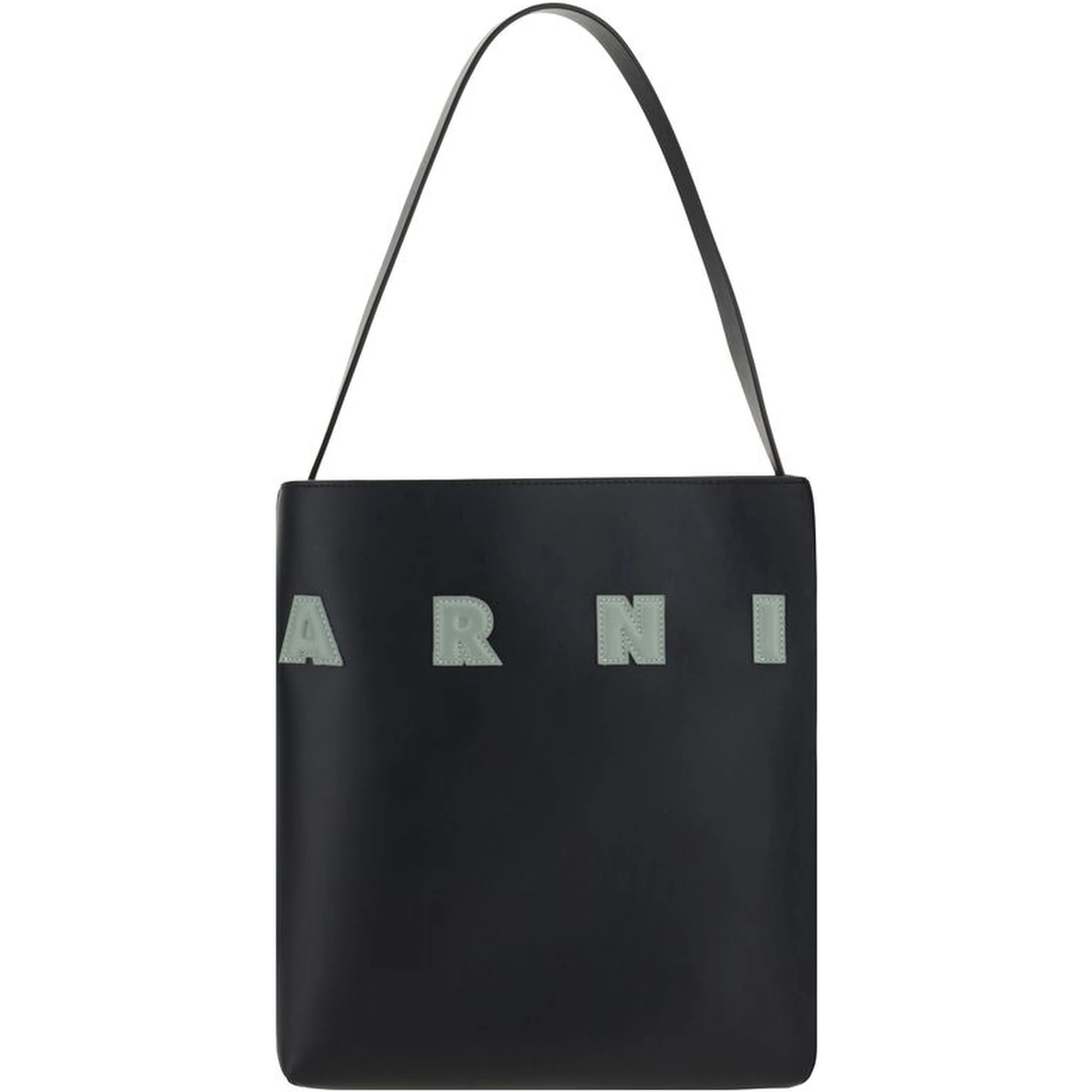 Black Calf Leather Bos Taurus Shoulder Bag