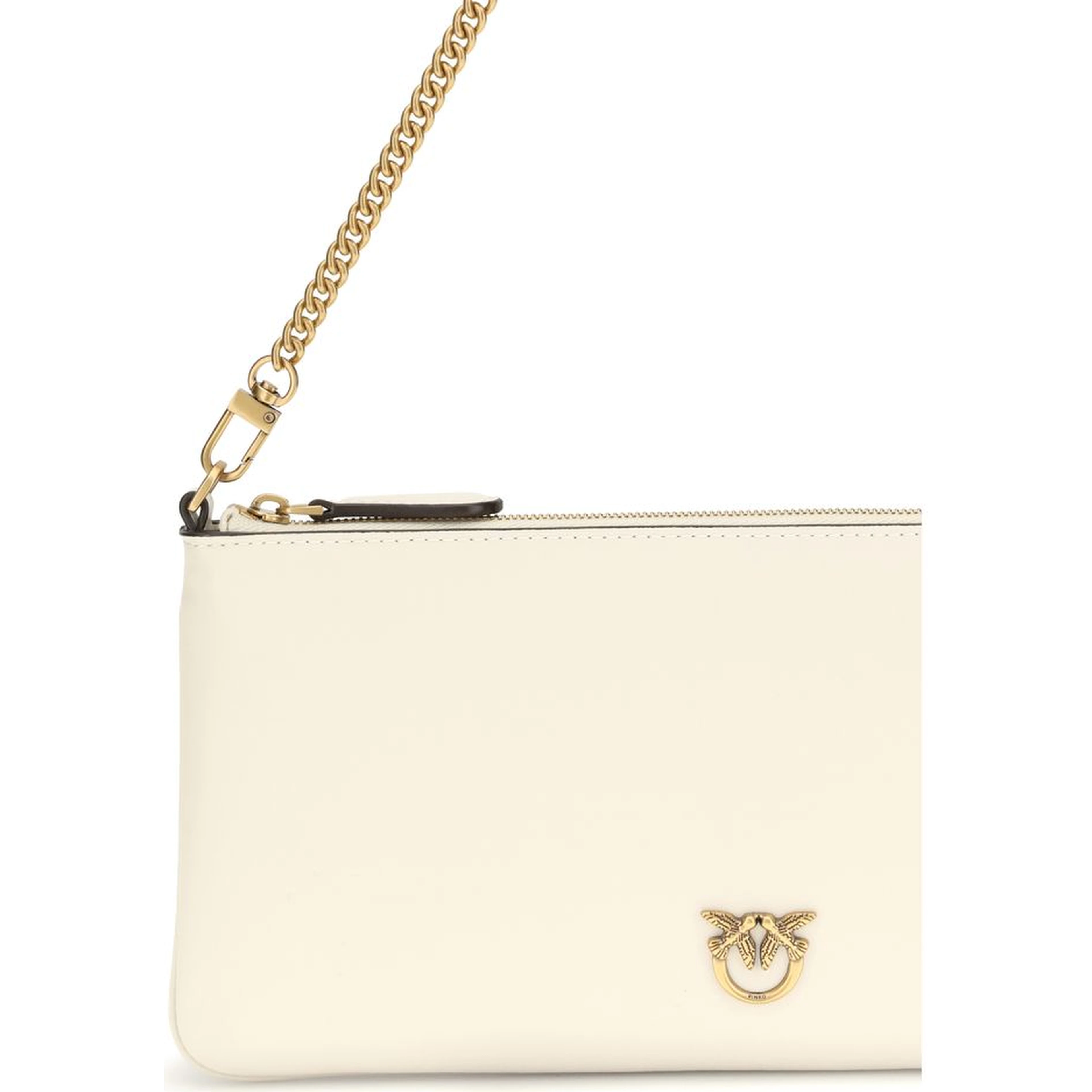 White Calf Leather Bos Taurus Shoulder Bag