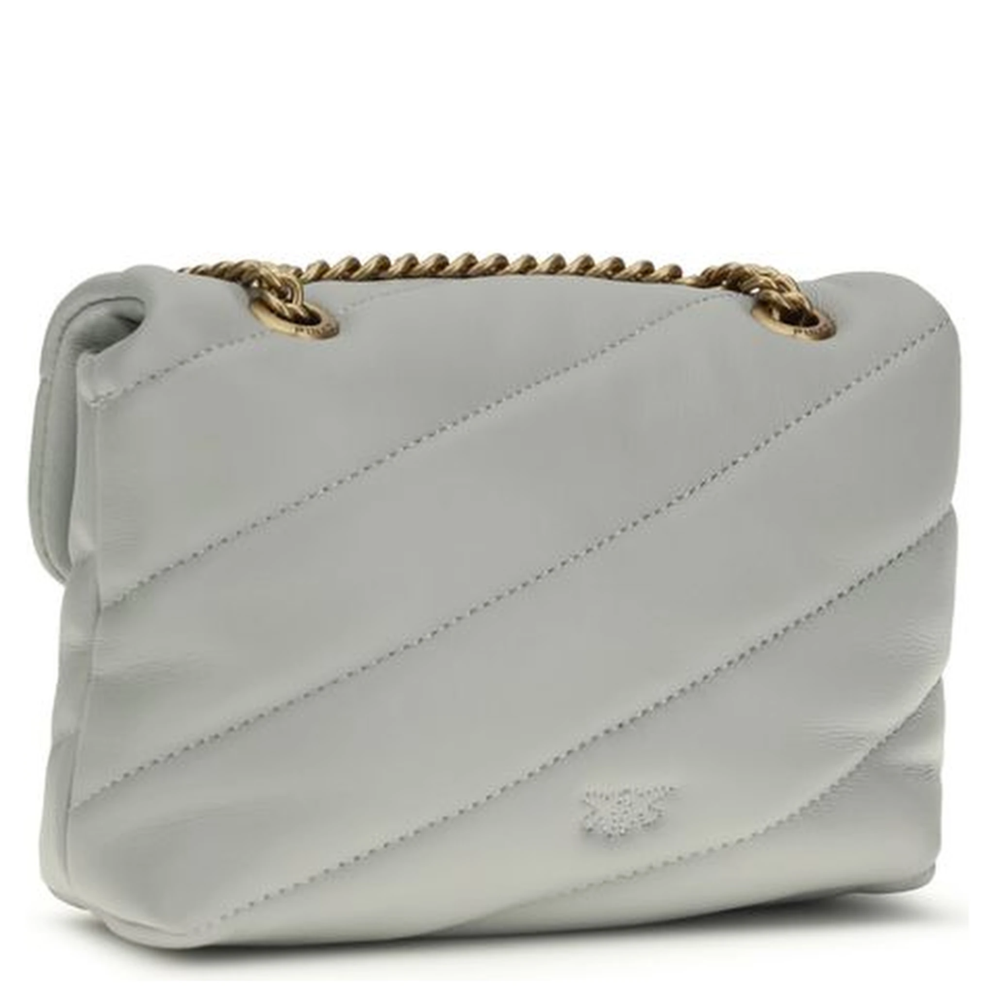 Gray Calf Leather Bos Taurus Shoulder Bag