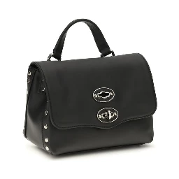 Black Calf Leather Bos Taurus Handbag