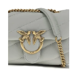 Gray Calf Leather Bos Taurus Shoulder Bag