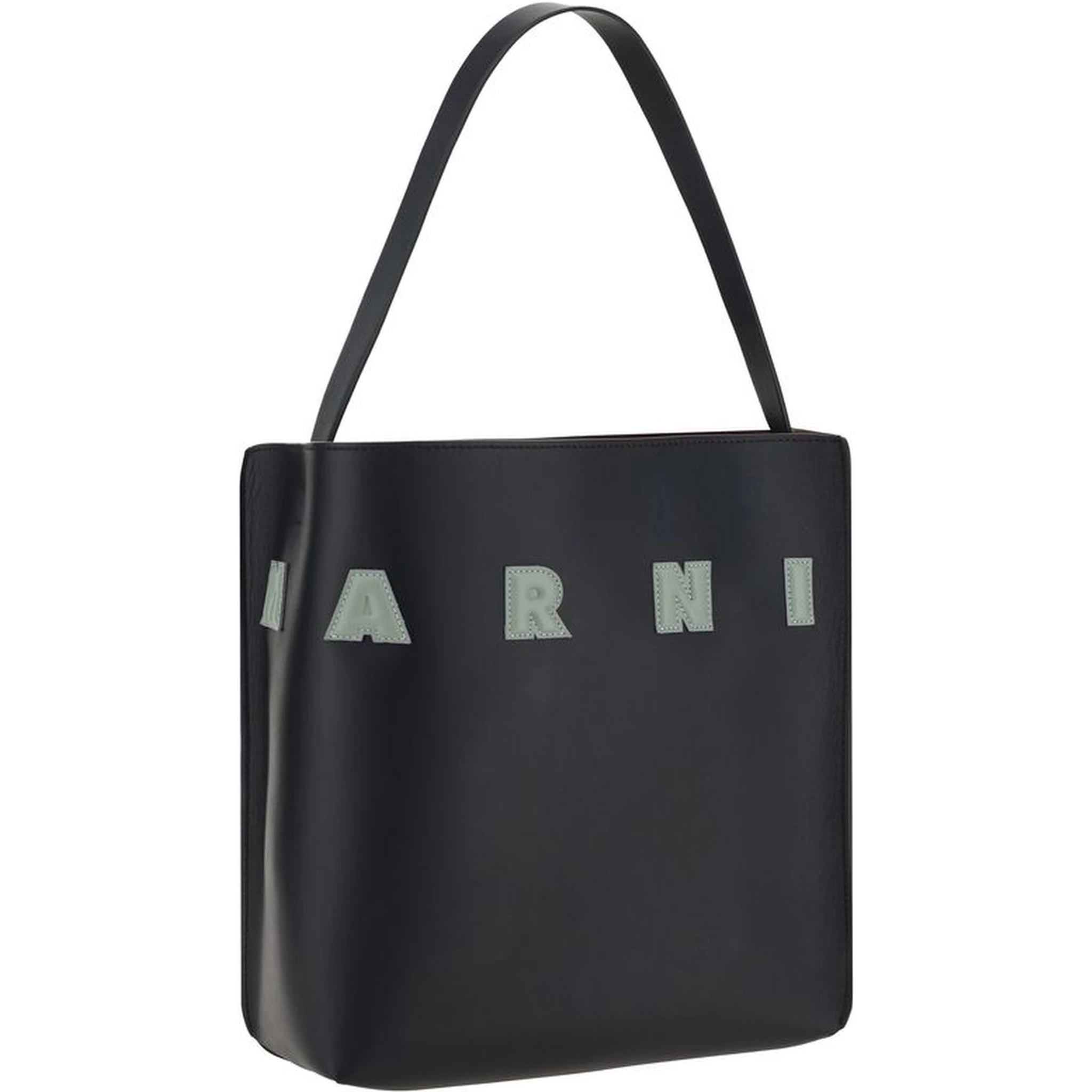 Black Calf Leather Bos Taurus Shoulder Bag