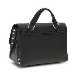 Black Calf Leather Bos Taurus Handbag
