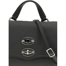 Black Calf Leather Bos Taurus Handbag