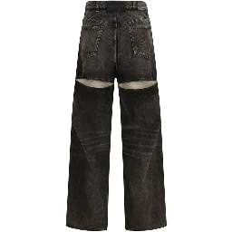Black Cotton Jeans Denim