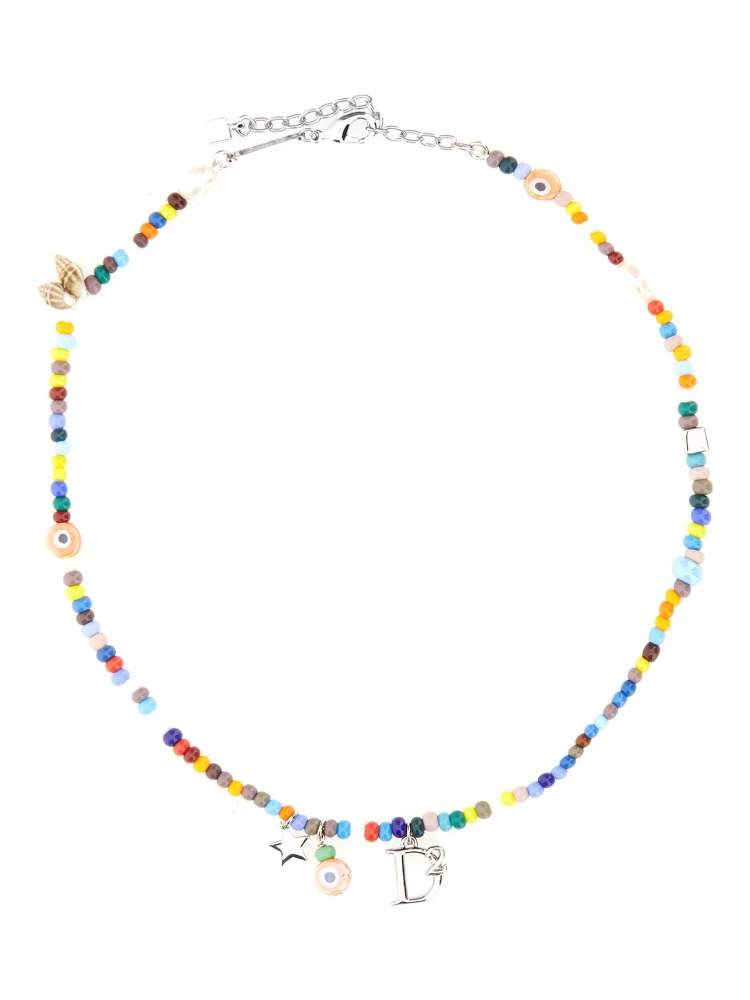 COLLANA CON PERLINE E CONCHIGLIE