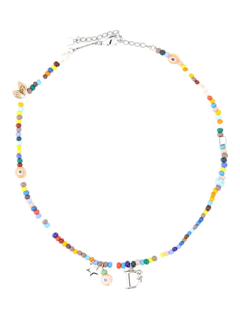 COLLANA CON PERLINE E CONCHIGLIE